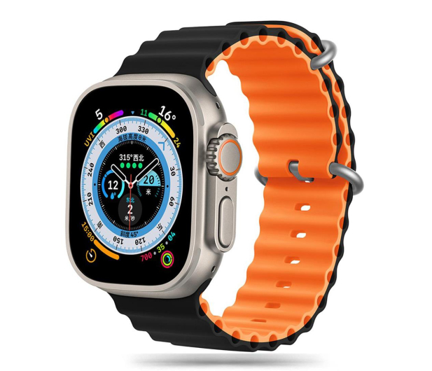 TECH-PROTECT Iconband Pro do Apple Watch 44/45/46/49 mm Black/Orange 5906302310265 - 1285527 - zdjęcie